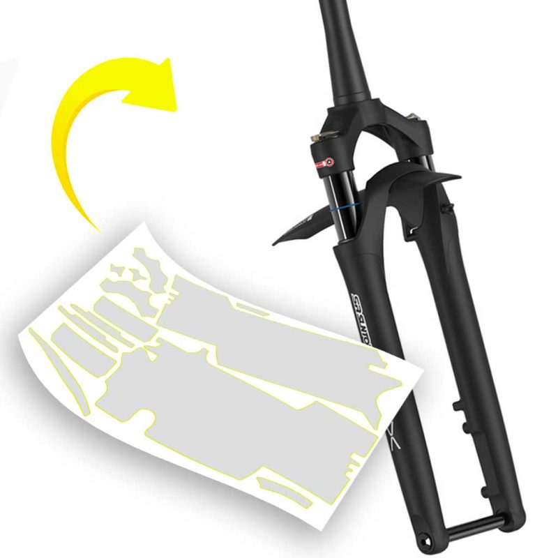 Pellicola protettiva per forcelle bici SR SUNTOUR GVX  2020 - 2024
